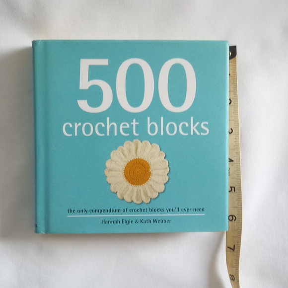 500 Crochet Blocks Book Hard to Find Table Book - Picture 4 of 13